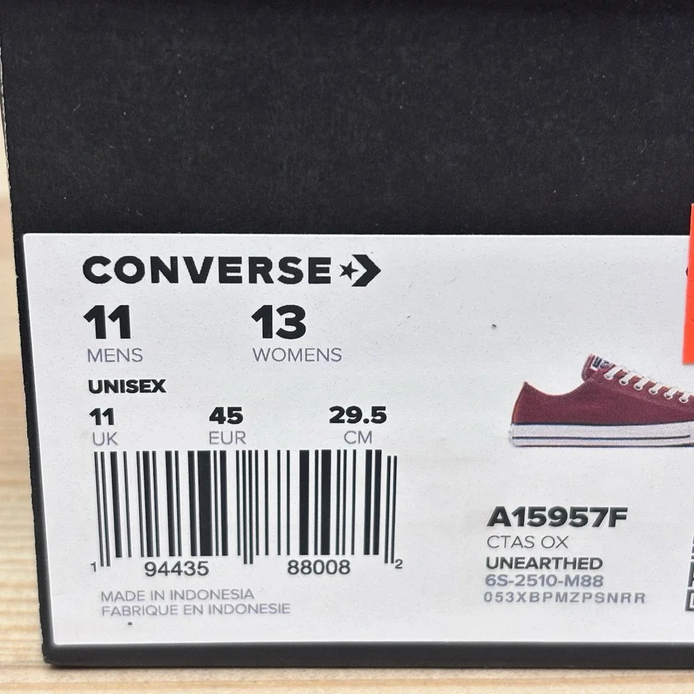 CONVERSE Chuck Taylor ALL STAR OX LOW UNEARTHED BROWN (A15957F) Men's Sz 11